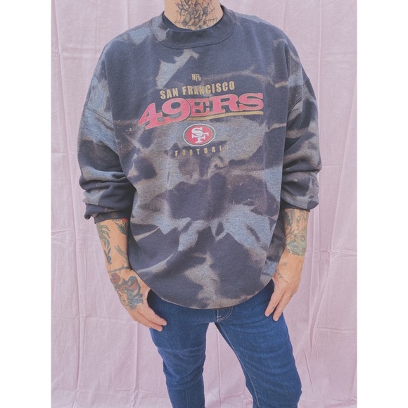 Vintage Other - San Francisco 49ers Bleach Dye Crew Sweatshirt XL
